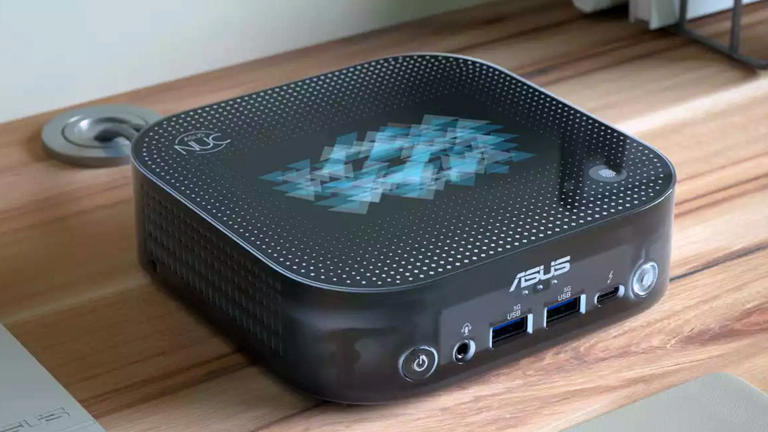 Asus' new NUC has a customizable, always-on E-Ink display on top — the army of five NUCs includes ul