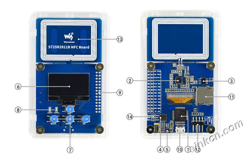 ST25R3911B NFC Board Interface