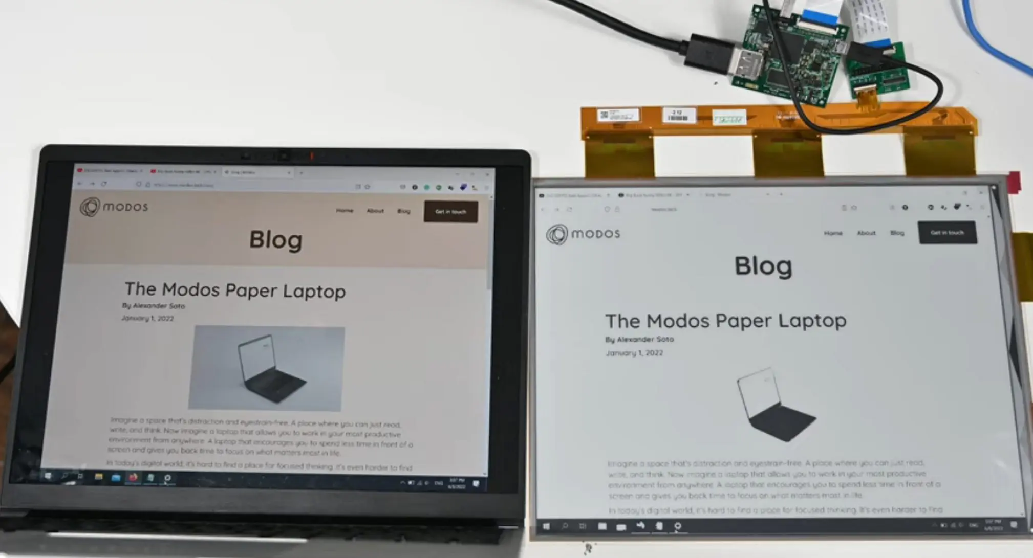 Modos Paper Monitor: Here is all that is known of the 13.3-inch E Ink monitor so far