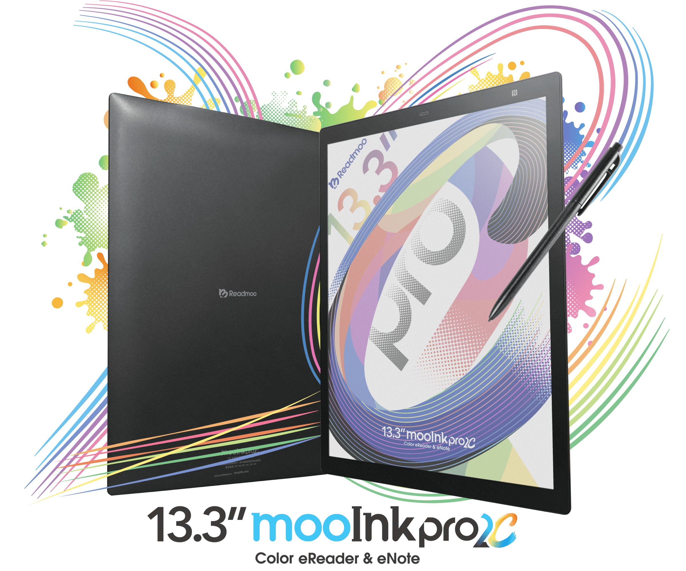 Readmoo Mooink Pro 2C is a 13.3 E INK Kaleido 3 E-Note