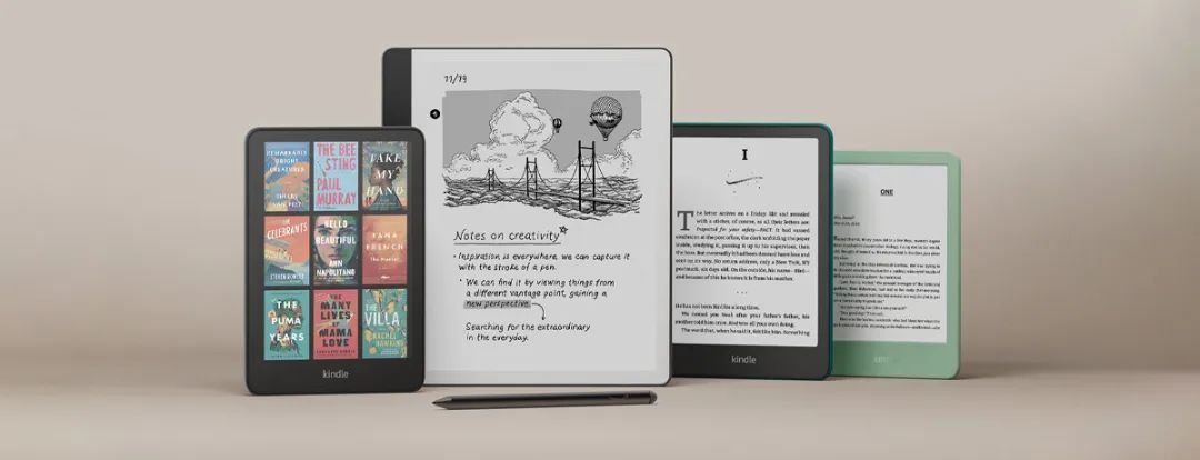 亚马逊 Kindle 全系列更新，含首款彩屏 Kindle Colorsoft